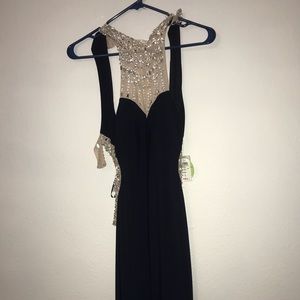brand new never worn navy blue prom dress